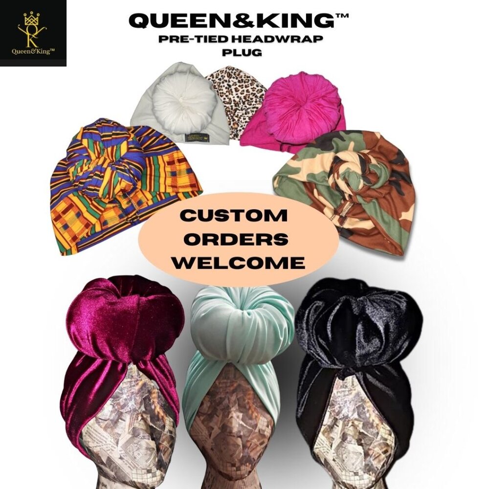 Pre-tied Headwrap (Pick One or Design Your Own)